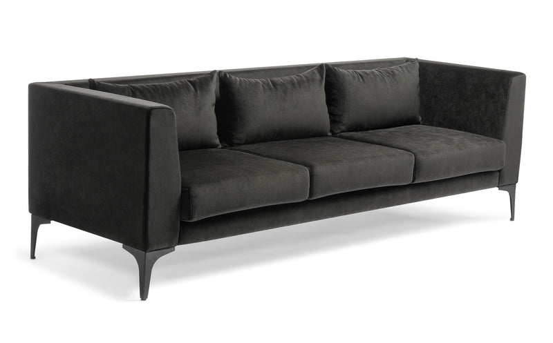 Romano 3 Seater Sofa Black / With Cushions