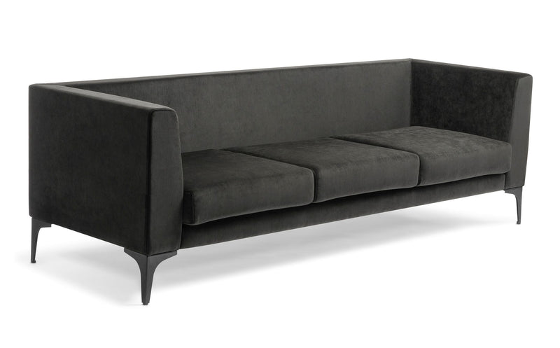 Romano 3 Seater Sofa Black / Without Cushions