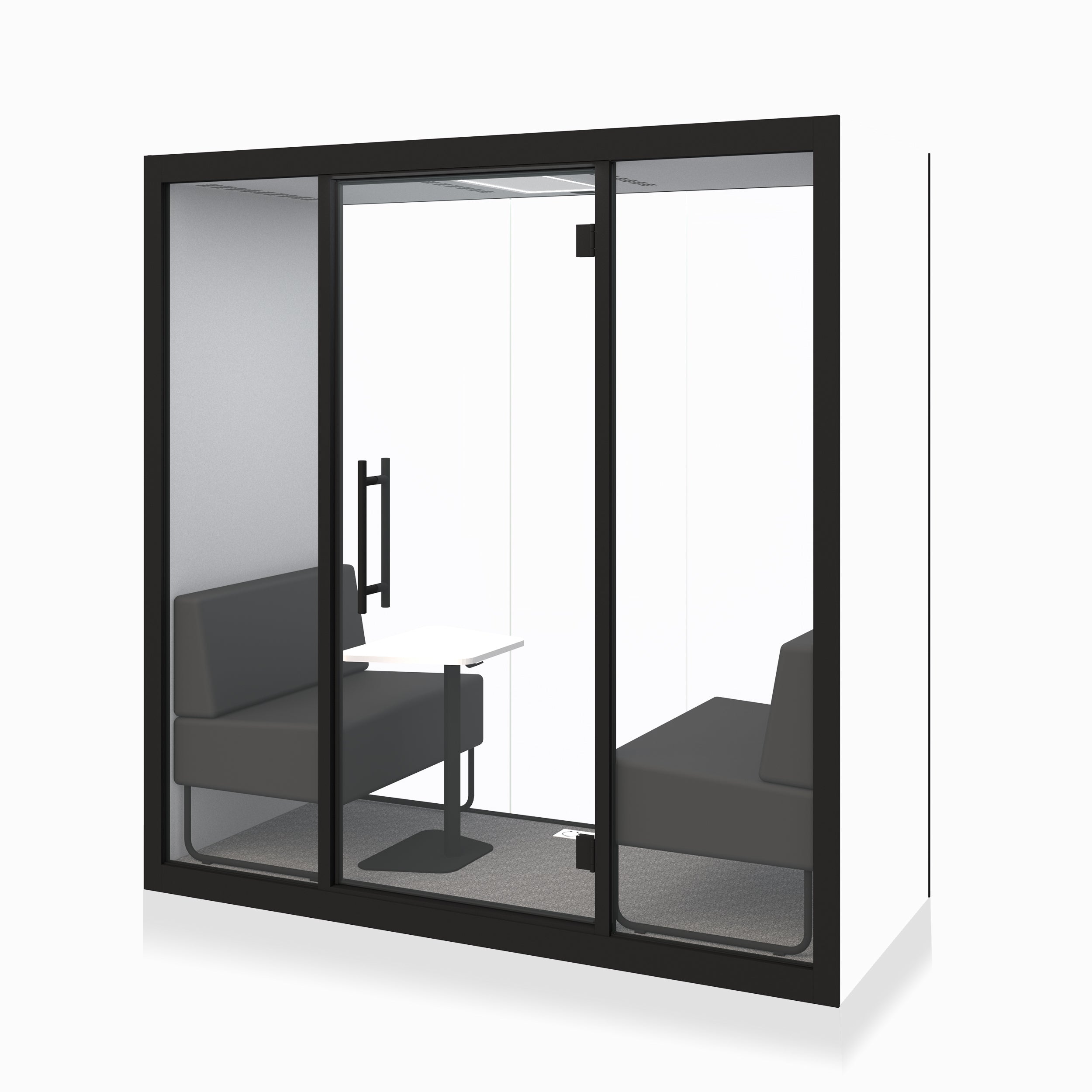 Silen Chatbox Duo White / 2 x Sofas & Memo table - Indent