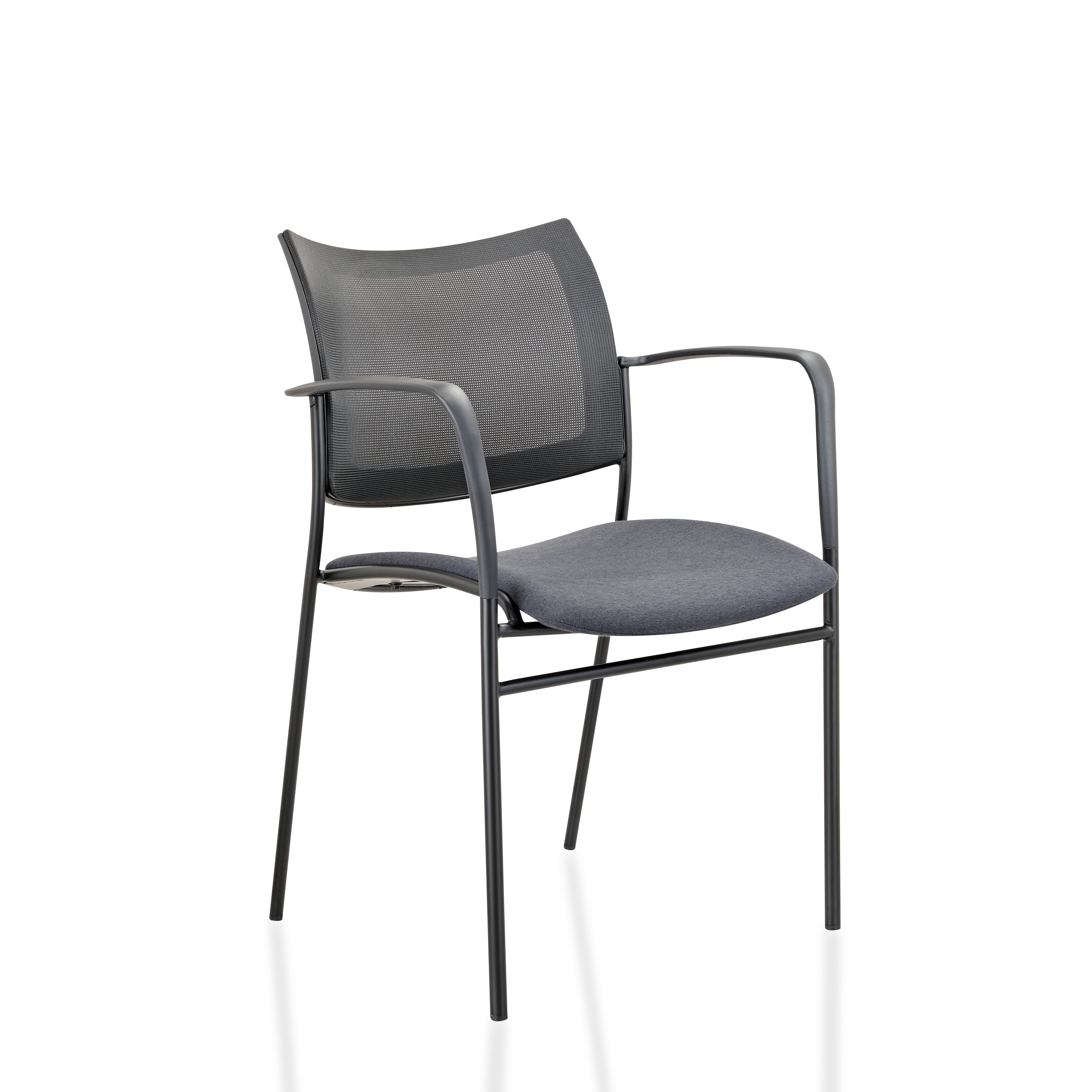 Sleek Mesh Back Visitor Chair With