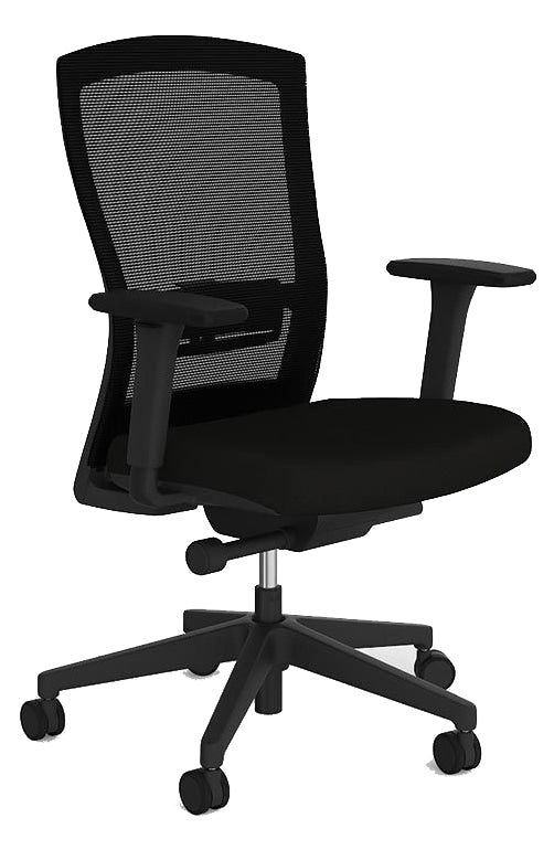 Solace Mesh Chair Black / Adjustable Arms / Unassembled