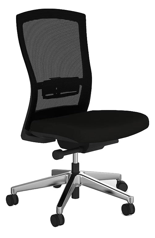 Solace Mesh Chair Polished Alloy / None / Unassembled