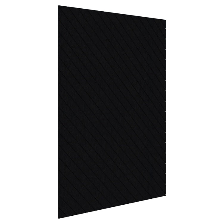 Sonic12 Wall Panel - V-Grooved Black / V-Grooved - 135 Degree / 2000-2700H x 0-600Lx12mm