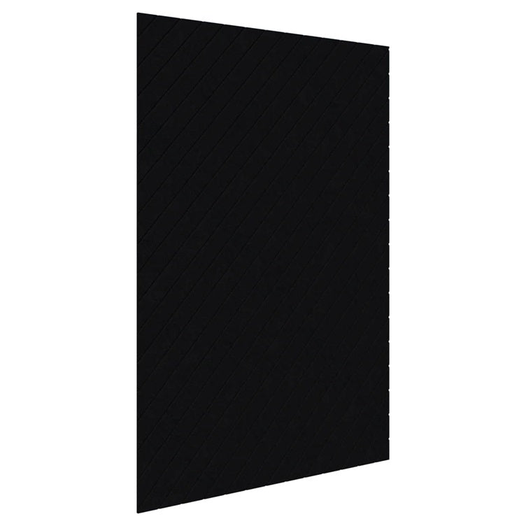 Sonic12 Wall Panel - V-Grooved Black / V-Grooved - 45 Degree / 2000-2700H x 0-600Lx12mm