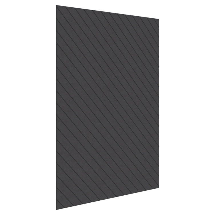 Sonic12 Wall Panel - V-Grooved Charcoal Grey / V-Grooved - 135 Degree / 2000-2700H x 0-600Lx12mm