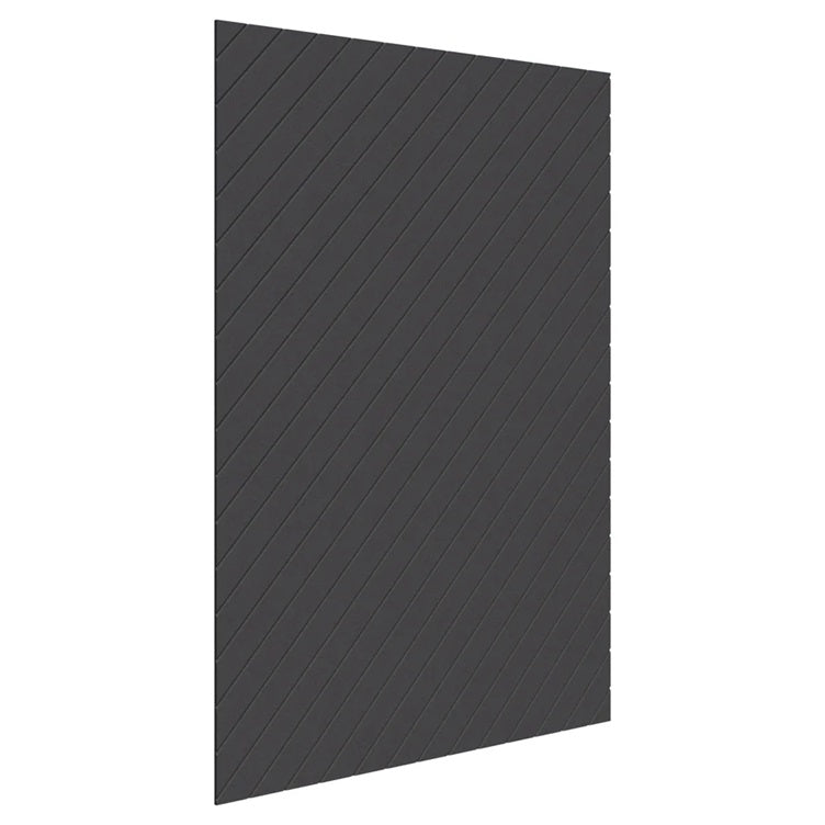 Sonic12 Wall Panel - V-Grooved Charcoal Grey / V-Grooved - 45 Degree / 2000-2700H x 0-600Lx12mm