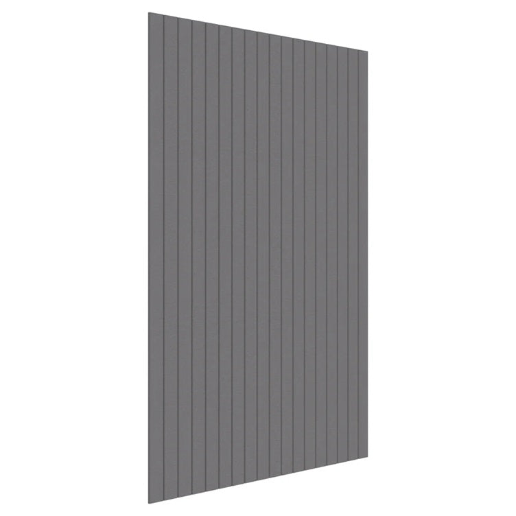 Sonic12 Wall Panel - V-Grooved Grey / V-Grooved Panel / 2000-2700H x 0-600Lx12mm
