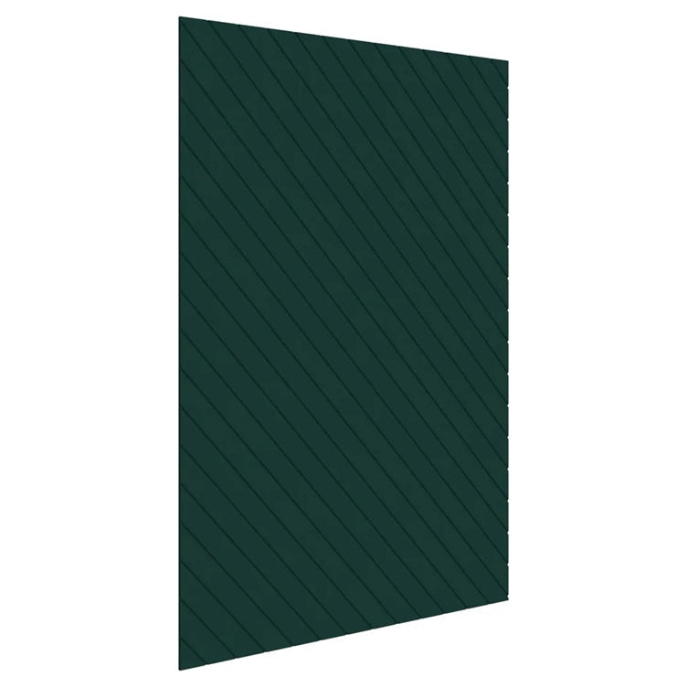 Sonic12 Wall Panel - V-Grooved Peacock Green / V-Grooved - 135 Degree / 2000-2700H x 0-600Lx12mm
