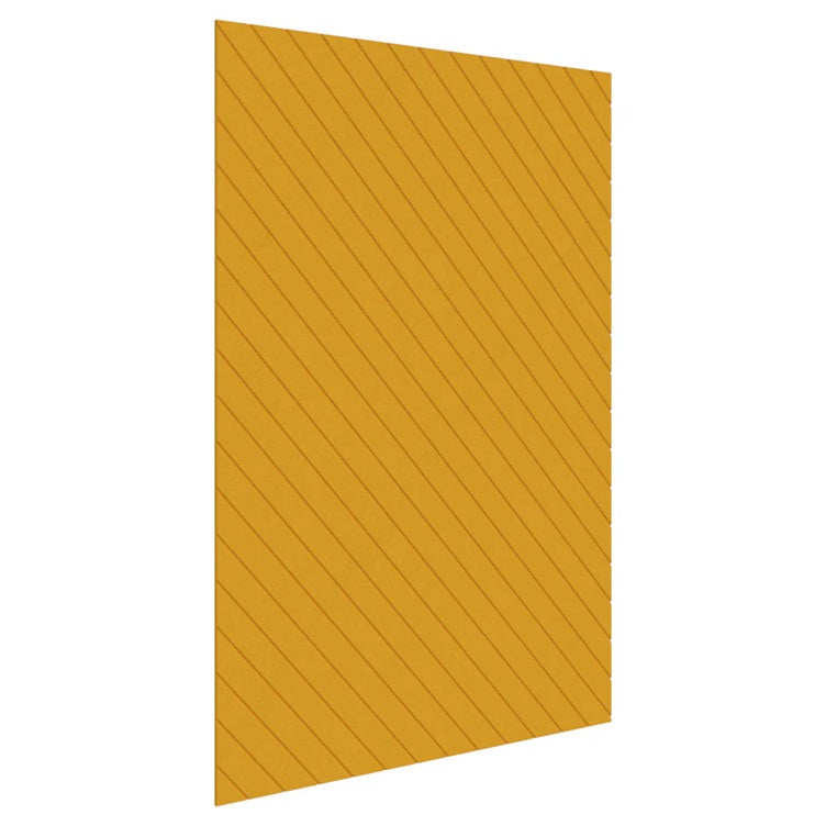 Sonic12 Wall Panel - V-Grooved Yellow / V-Grooved - 135 Degree / 2000-2700H x 0-600Lx12mm