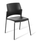 Spring 4-Leg Chair Black / Black