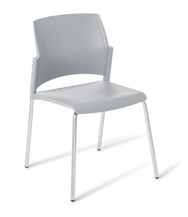 Spring 4-Leg Chair Smoke / Chrome
