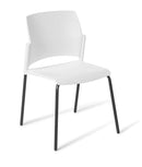Spring 4-Leg Chair White / Black