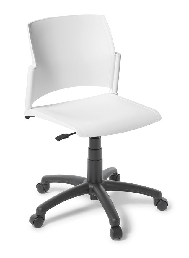 Spring Swivel Chair White