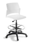 Spring Swivel HighLift Chair White