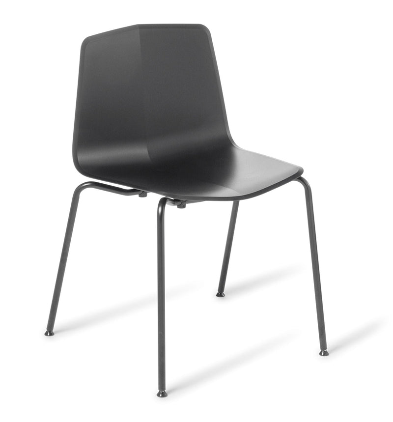 Stratos Meeting Chair Black / Black 4-Legs