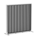 Studio Divide Floor Standing Screen 150 Degree Slat Angle 1200 x 1200 / White / Black