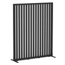 Studio Divide Floor Standing Screen 150 Degree Slat Angle 1200 x 1500 / Black / Black