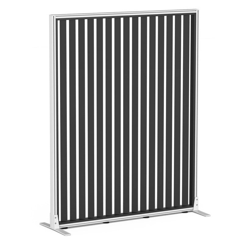 Studio Divide Floor Standing Screen 150 Degree Slat Angle 1200 x 1500 / White / Black