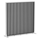 Studio Divide Floor Standing Screen 150 Degree Slat Angle 1500 x 1500 / White / Black