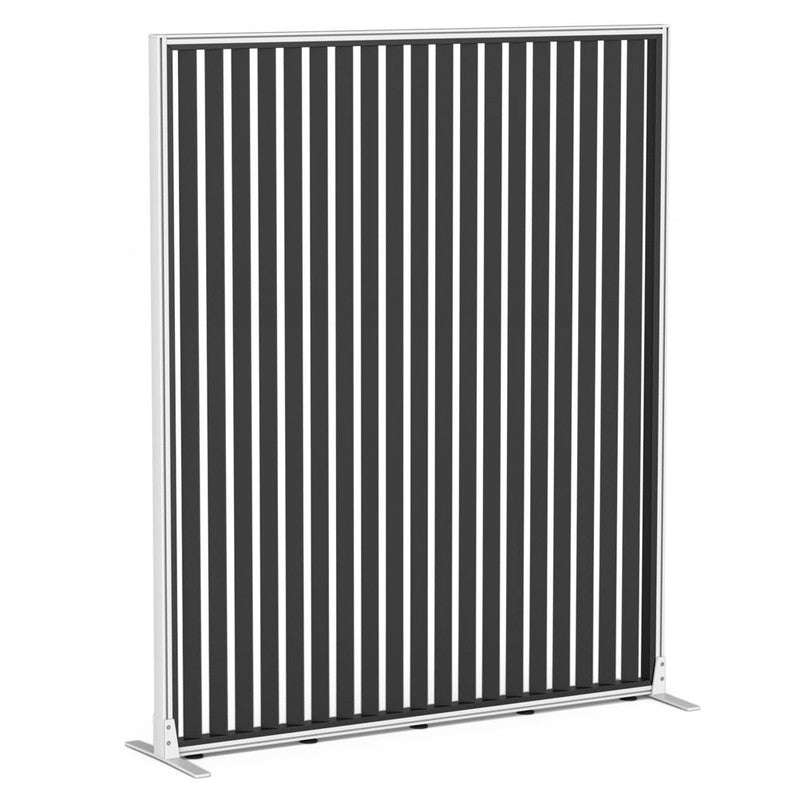 Studio Divide Floor Standing Screen 150 Degree Slat Angle 1500 x 1800 / White / Black