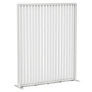 Studio Divide Floor Standing Screen 150 Degree Slat Angle 1500 x 1800 / White / White