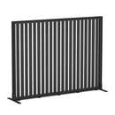 Studio Divide Floor Standing Screen 150 Degree Slat Angle 1600 x 1200 / Black / Black