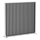 Studio Divide Floor Standing Screen 150 Degree Slat Angle 1600 x 1500 / White / Black