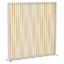 Studio Divide Floor Standing Screen 150 Degree Slat Angle 1800 x 1800 / White / Atlantic Oak