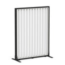 Studio Divide Floor Standing Screen 150 Degree Slat Angle 900 x 1200 / Black / White