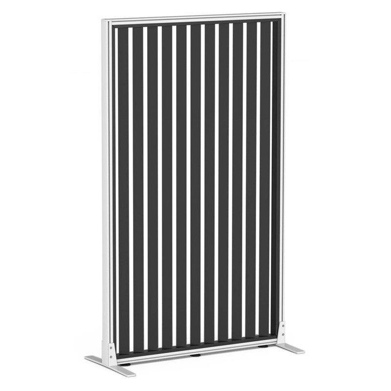 Studio Divide Floor Standing Screen 150 Degree Slat Angle 900 x 1500 / White / Black