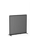 Studio Divide Floor Standing Screen 90 Degree Slat Angle 1200 x 1200 / Black / Black