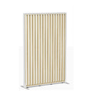 Studio Divide Floor Standing Screen 90 Degree Slat Angle 1200 x 1800 / White / Atlantic Oak