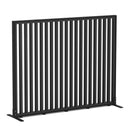 Studio Divide Floor Standing Screen 90 Degree Slat Angle 1500 x 1200 / Black / Black