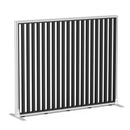 Studio Divide Floor Standing Screen 90 Degree Slat Angle 1500 x 1200 / White / Black