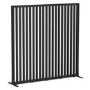 Studio Divide Floor Standing Screen 90 Degree Slat Angle 1500 x 1500 / Black / Black