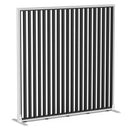 Studio Divide Floor Standing Screen 90 Degree Slat Angle 1500 x 1500 / White / Black