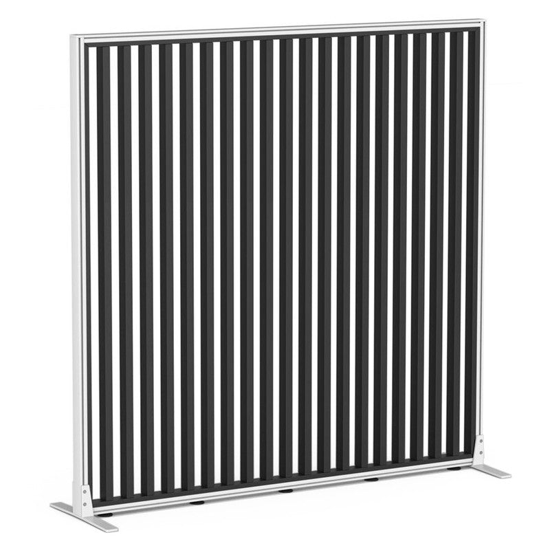 Studio Divide Floor Standing Screen 90 Degree Slat Angle 1500 x 1500 / White / Black