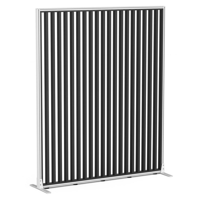 Studio Divide Floor Standing Screen 90 Degree Slat Angle 1500 x 1800 / White / Black