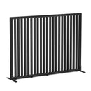 Studio Divide Floor Standing Screen 90 Degree Slat Angle 1600 x 1200 / Black / Black