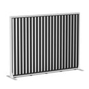 Studio Divide Floor Standing Screen 90 Degree Slat Angle 1600 x 1200 / White / Black