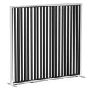 Studio Divide Floor Standing Screen 90 Degree Slat Angle 1600 x 1500 / White / Black