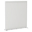 Studio Divide Floor Standing Screen 90 Degree Slat Angle 1600 x 1800 / White / White