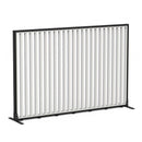 Studio Divide Floor Standing Screen 90 Degree Slat Angle 1800 x 1200 / Black / White