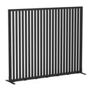 Studio Divide Floor Standing Screen 90 Degree Slat Angle 1800 x 1500 / Black / Black