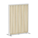 Studio Divide Floor Standing Screen 90 Degree Slat Angle 900 x 1200 / White / Atlantic Oak