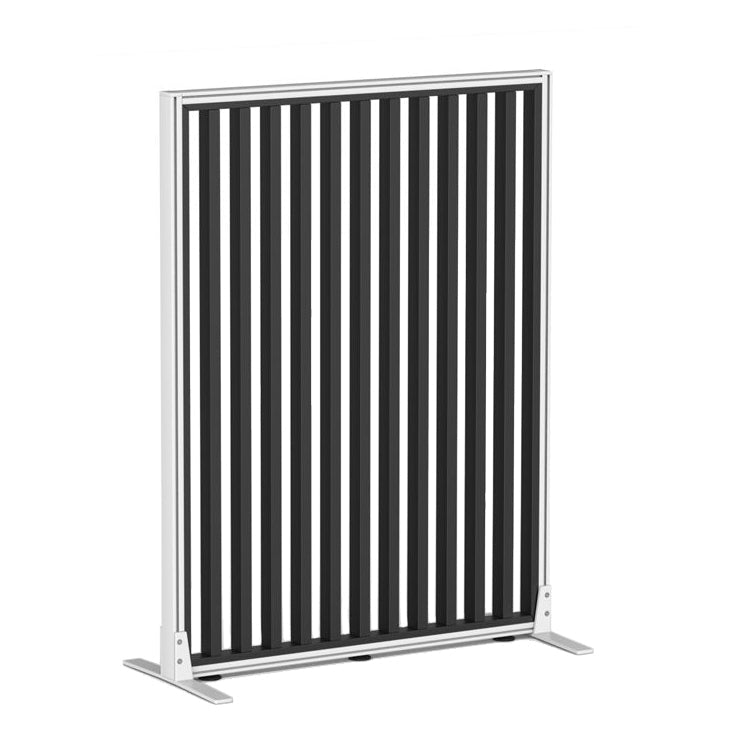 Studio Divide Floor Standing Screen 90 Degree Slat Angle 900 x 1200 / White / Black