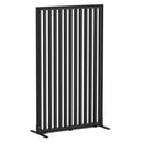 Studio Divide Floor Standing Screen 90 Degree Slat Angle 900 x 1500 / Black / Black