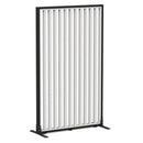 Studio Divide Floor Standing Screen 90 Degree Slat Angle 900 x 1500 / Black / White