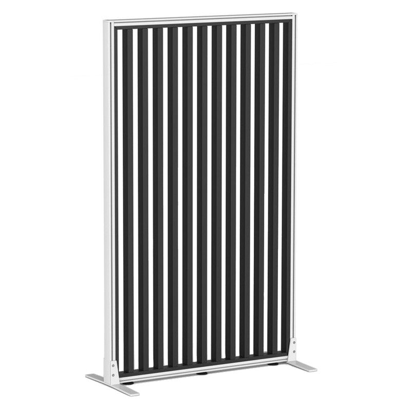 Studio Divide Floor Standing Screen 90 Degree Slat Angle 900 x 1500 / White / Black