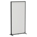 Studio Divide Floor Standing Screen 90 Degree Slat Angle 900 x 1800 / Black / White